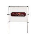 6'W x 5'H In-Ground Single Banner Frame Kit